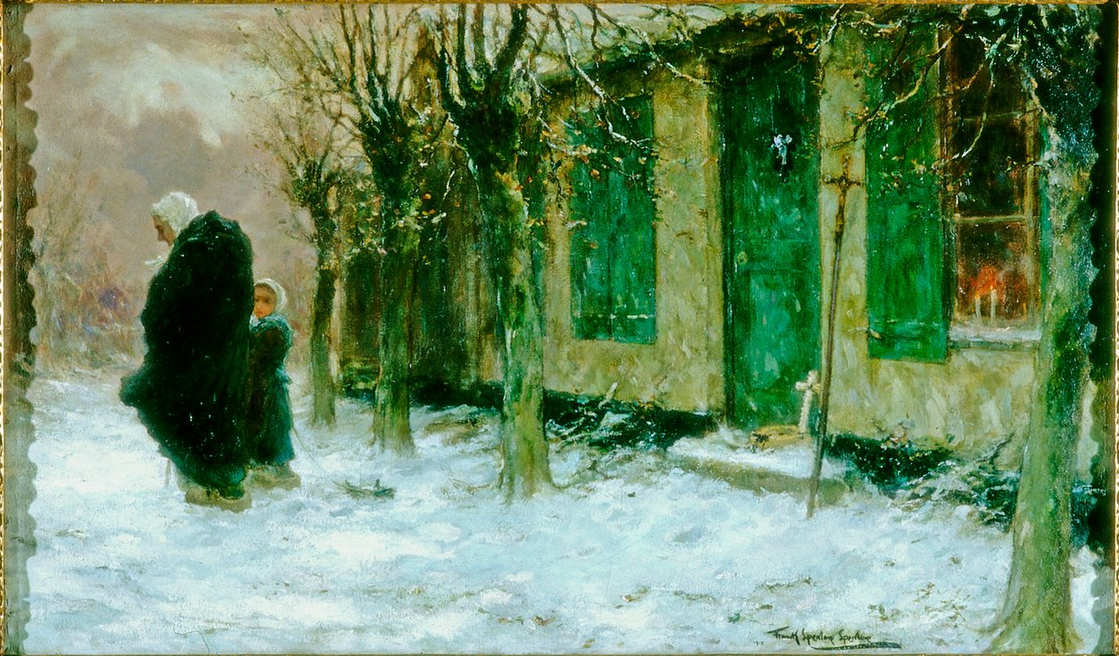 Vihreät ikkunaluukut, Viaticum, Belgia, 1918 tekijältä Frank Spenlove Spenlove