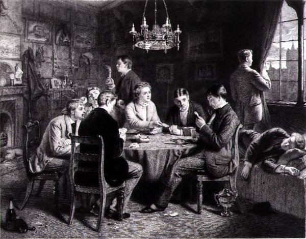 Reverie - Ääni kaukaisesta, kaiverrus Robert W. Macbeth (1848-1910) pub. Kirjailija: Thomas McLean tekijältä Frank (after) Dicksee