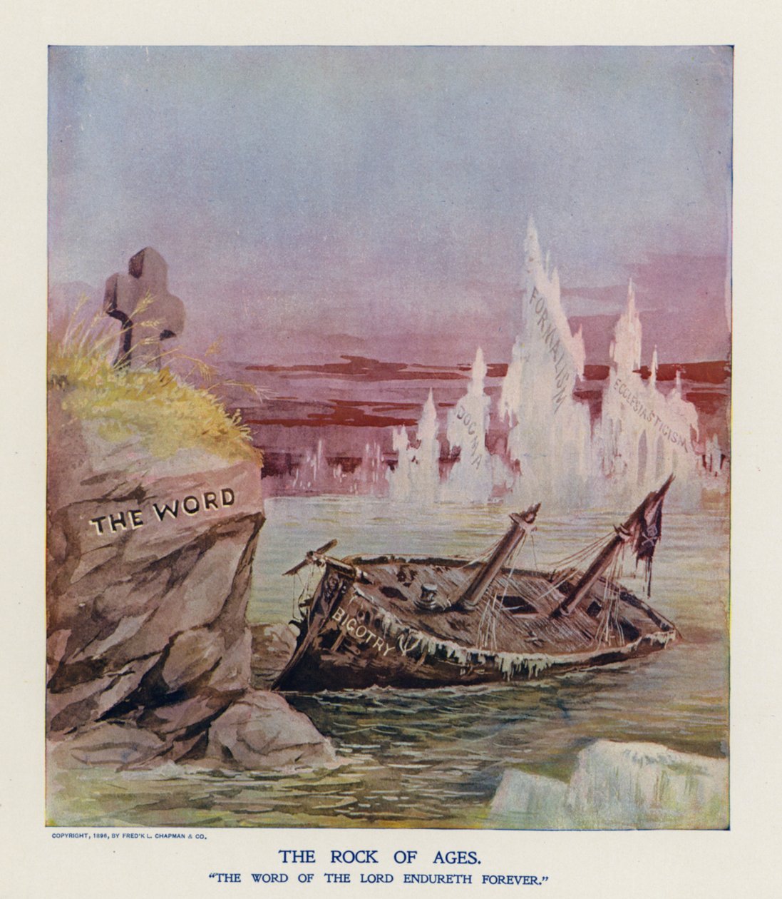 The Rock of Ages (värilitografia) tekijältä Frank Beard