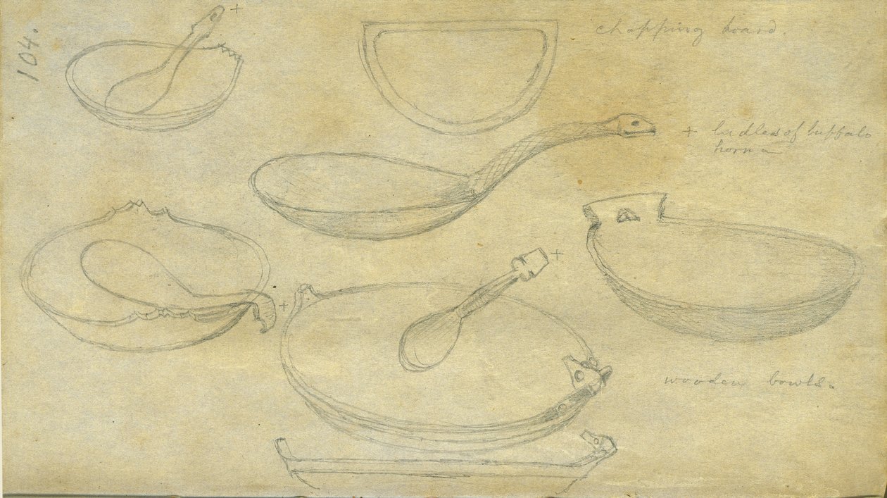 Ruoanlaittovälineet, 1851 tekijältä Frank Blackwell Mayer