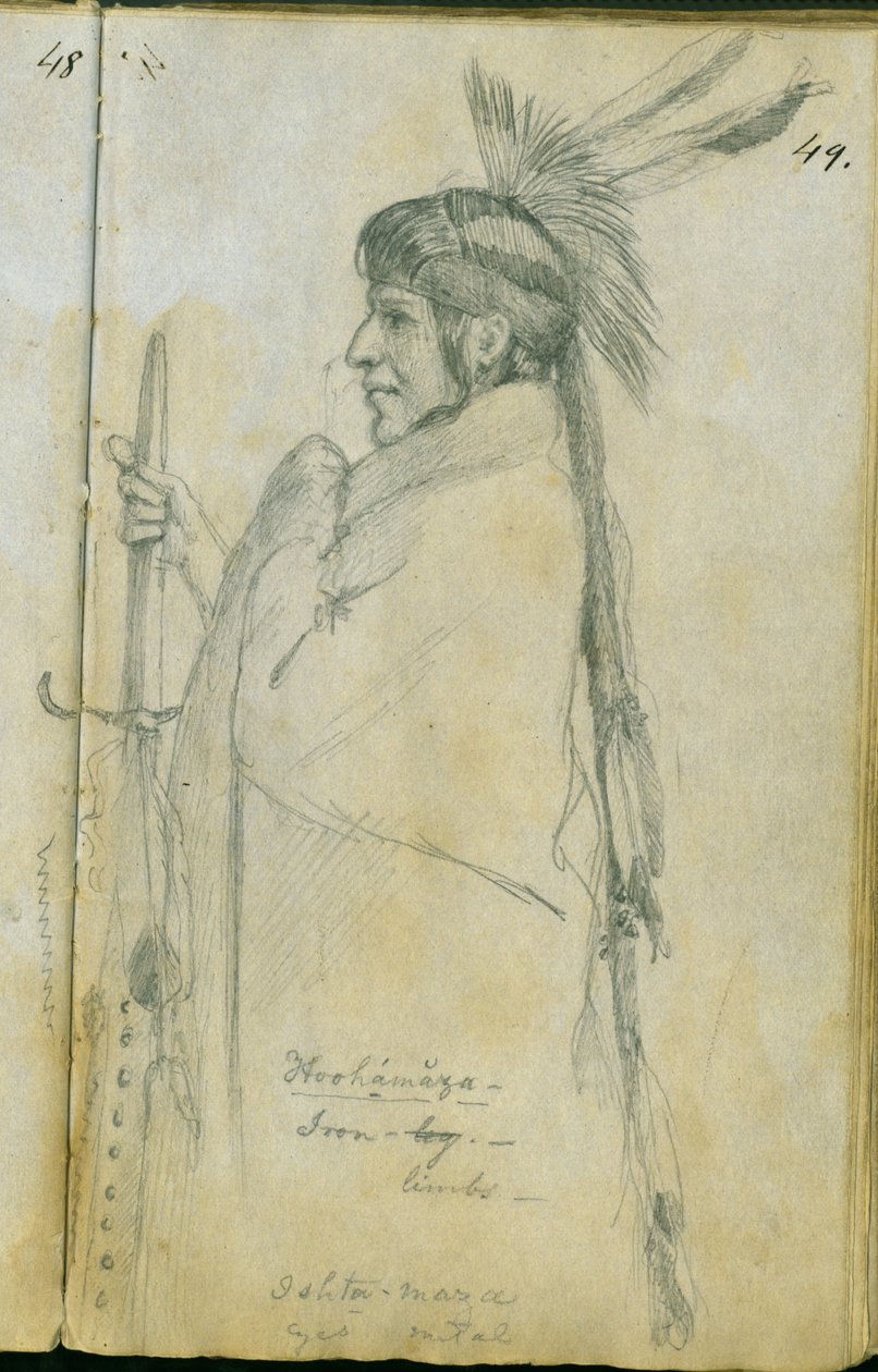 Hoohamaza eli rautajalka, 1851 tekijältä Frank Blackwell Mayer