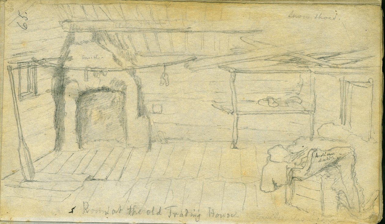 Huone vanhassa kauppatalossa, 1851 tekijältä Frank Blackwell Mayer