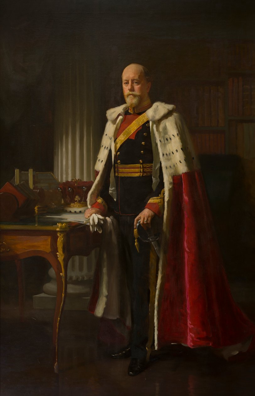 George Cecil Orlandon, Bradfordin 4. jaarlin (1845-1915), n. 1865-1915 (öljy kankaalle) muotokuva tekijältä Frank Brooks