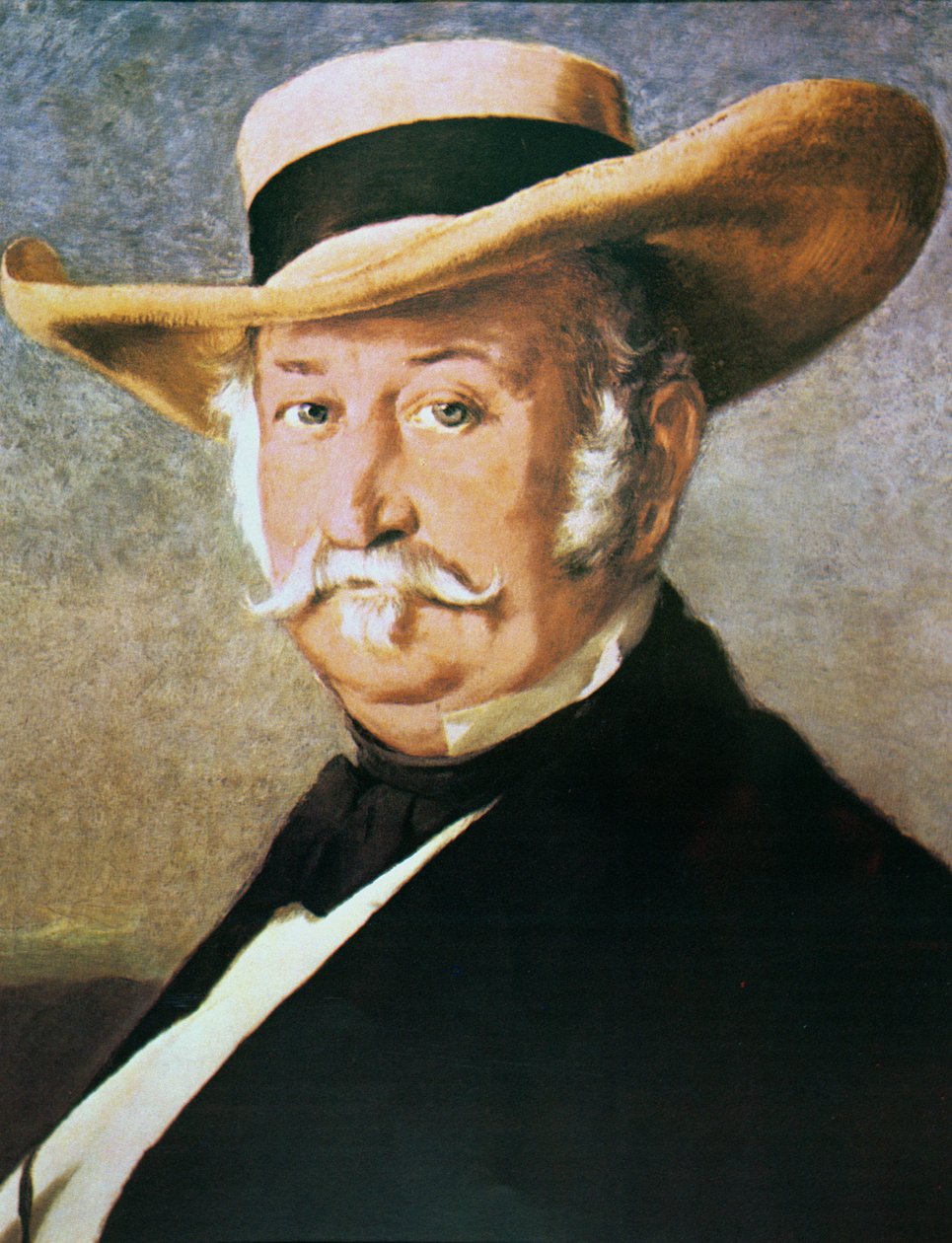 John Sutter (1803-80) 1866 (öljy kankaalle) tekijältä Frank Buchser