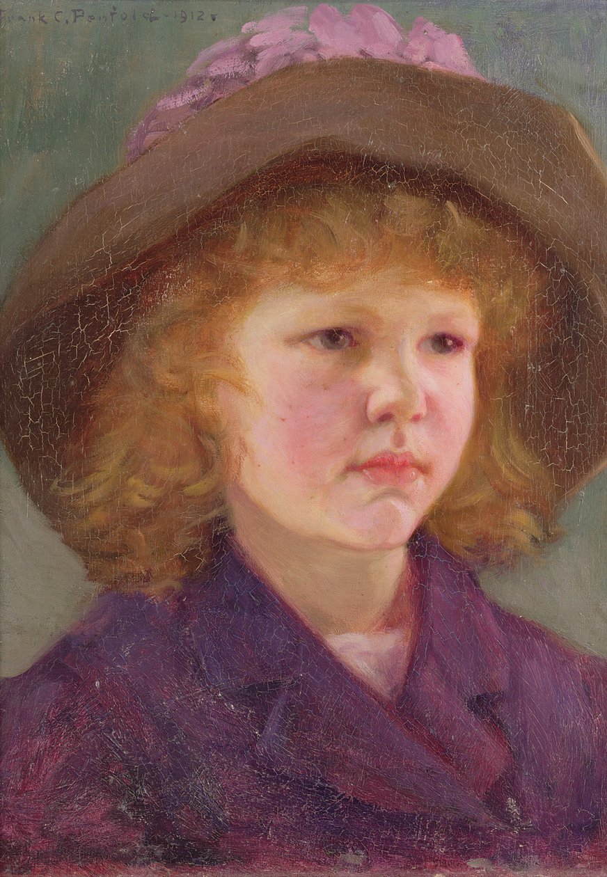 Nuoren tytön muotokuva, 1800-luku tekijältä Frank C. Penfold