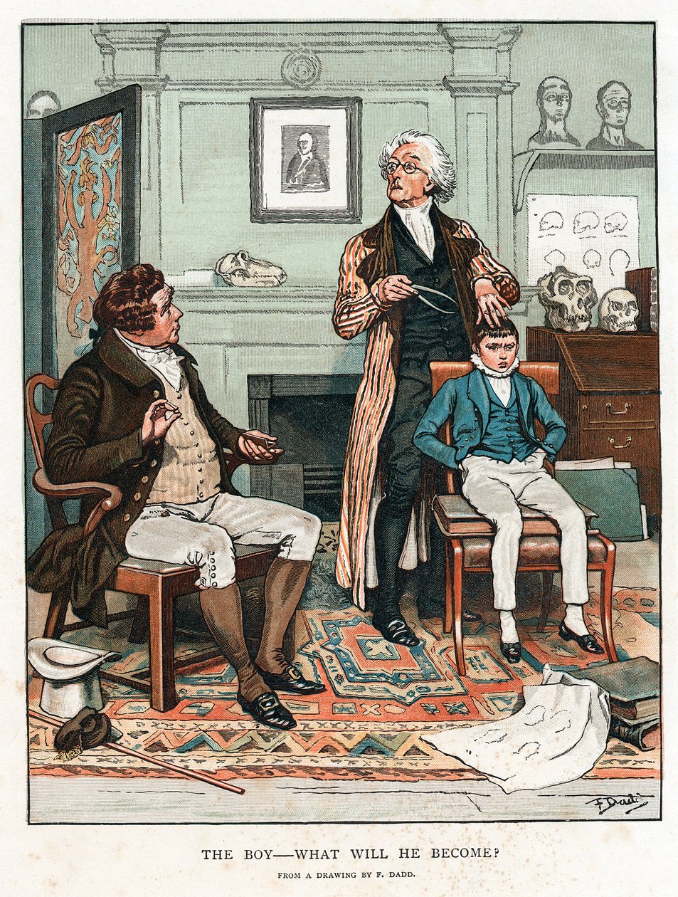 Frenologia, 1820 1886 tekijältä Frank Dadd