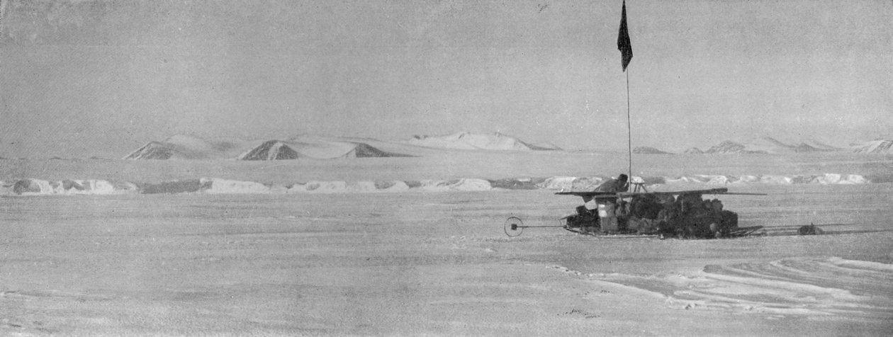 Wilson Piedmontin jäätikkö, joka näyttää jatkuvat jääkalliot, c1911, 1913 tekijältä Frank Debenham