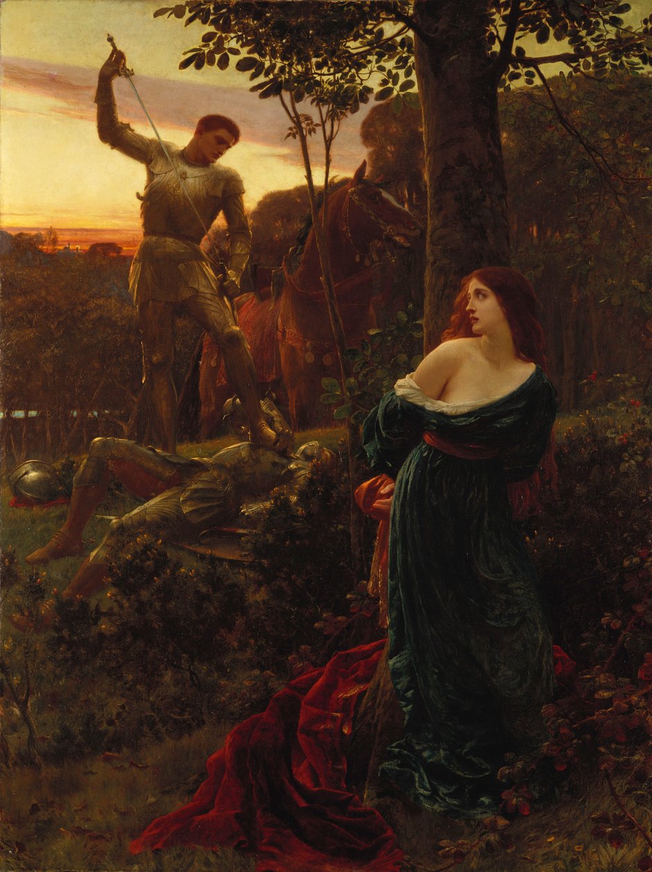 Ritarillisuus, 1885 tekijältä Frank Dicksee