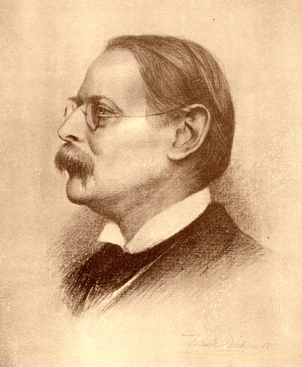 Edmund William Gosse, englantilainen runoilija, kirjailija ja kriitikko, 1913. tekijältä Frank Dicksee