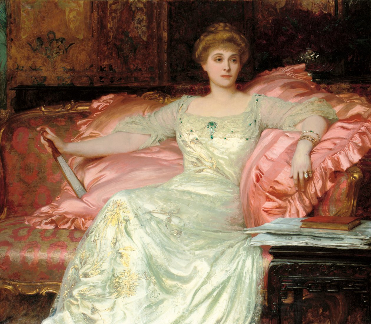 Rouva W. K. D"Arcyn muotokuva, 1902 tekijältä Frank Dicksee