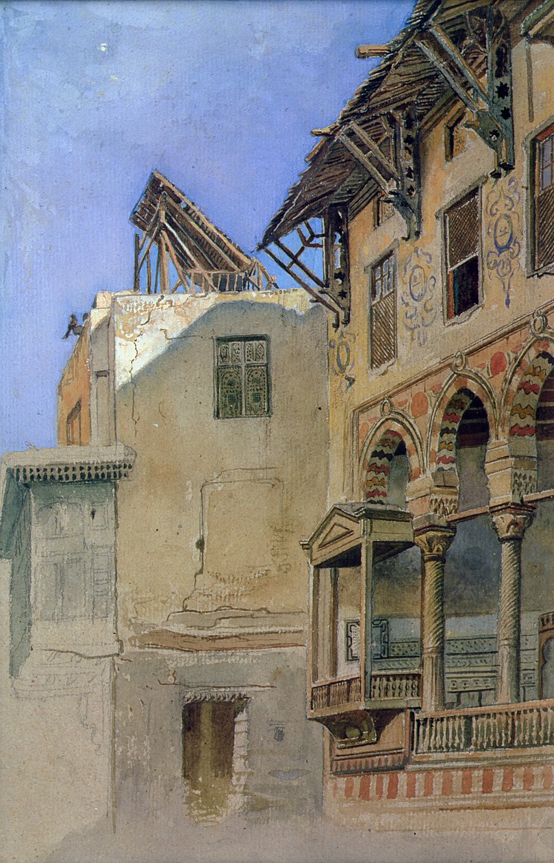 House of Memlook Radnau Bey, Kairo, 1870 tekijältä Frank Dillon