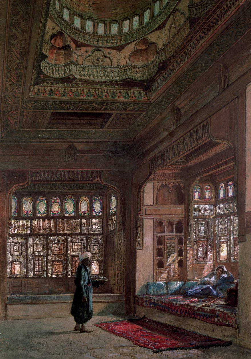 Sheikh Sadatin haaremi, Kairo, 1870 tekijältä Frank Dillon
