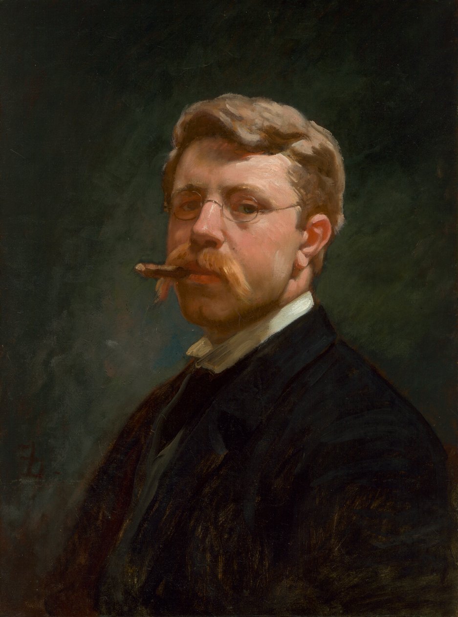 Frank Duveneckin omakuva, n. 1890. tekijältä Frank Duveneck