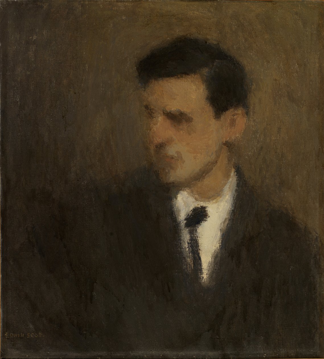 Nuoren miehen muotokuva, n.d. tekijältä Frank Edwin Scott