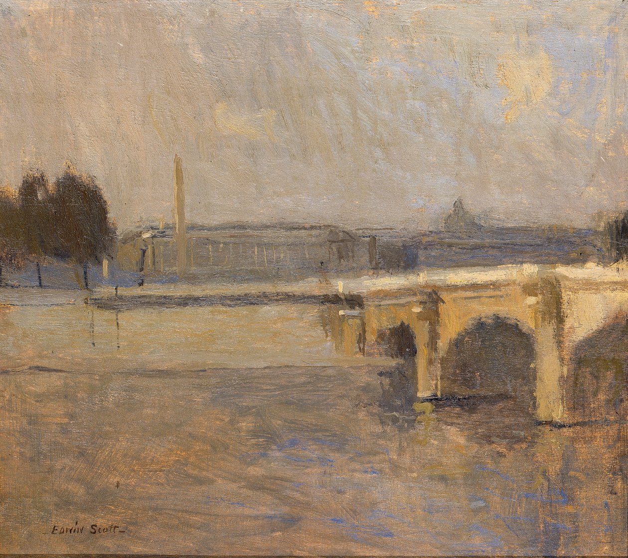 Seine Pariisissa, Pont de la Concorde, n.d. tekijältä Frank Edwin Scott