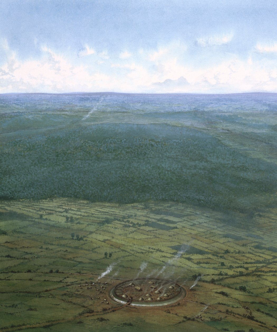 Linnoitettu aitaus, Etelä-Englanti, n. 1000 eaa. tekijältä Frank Gardiner
