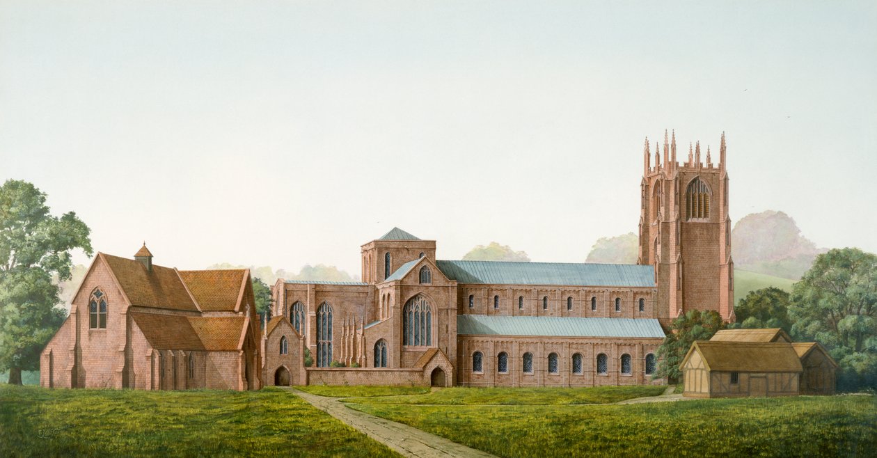 Furness Abbey, segle XII, c1990-2010 finlandès tekijältä Frank Gardiner