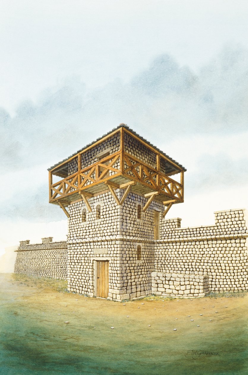 Hadrianuksen muuri: Bruntonin torni, 200-luku, n. 1990-2010 tekijältä Frank Gardiner