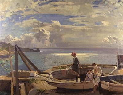 Lamorna Cove - Loman viimeinen päivä tekijältä Frank Gascoigne Heath