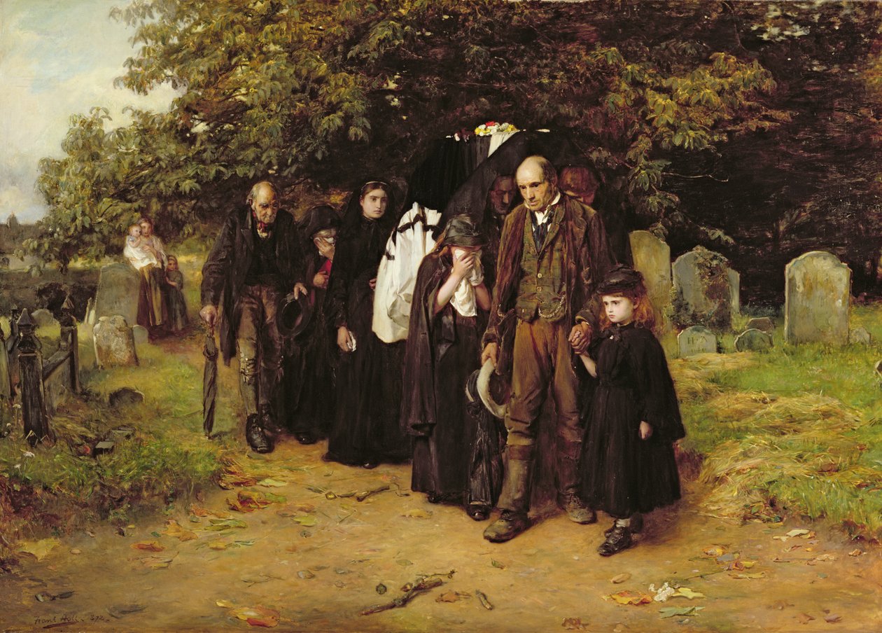 Minä olen ylösnousemus ja elämä tai kylän hautajaiset tekijältä Frank Holl