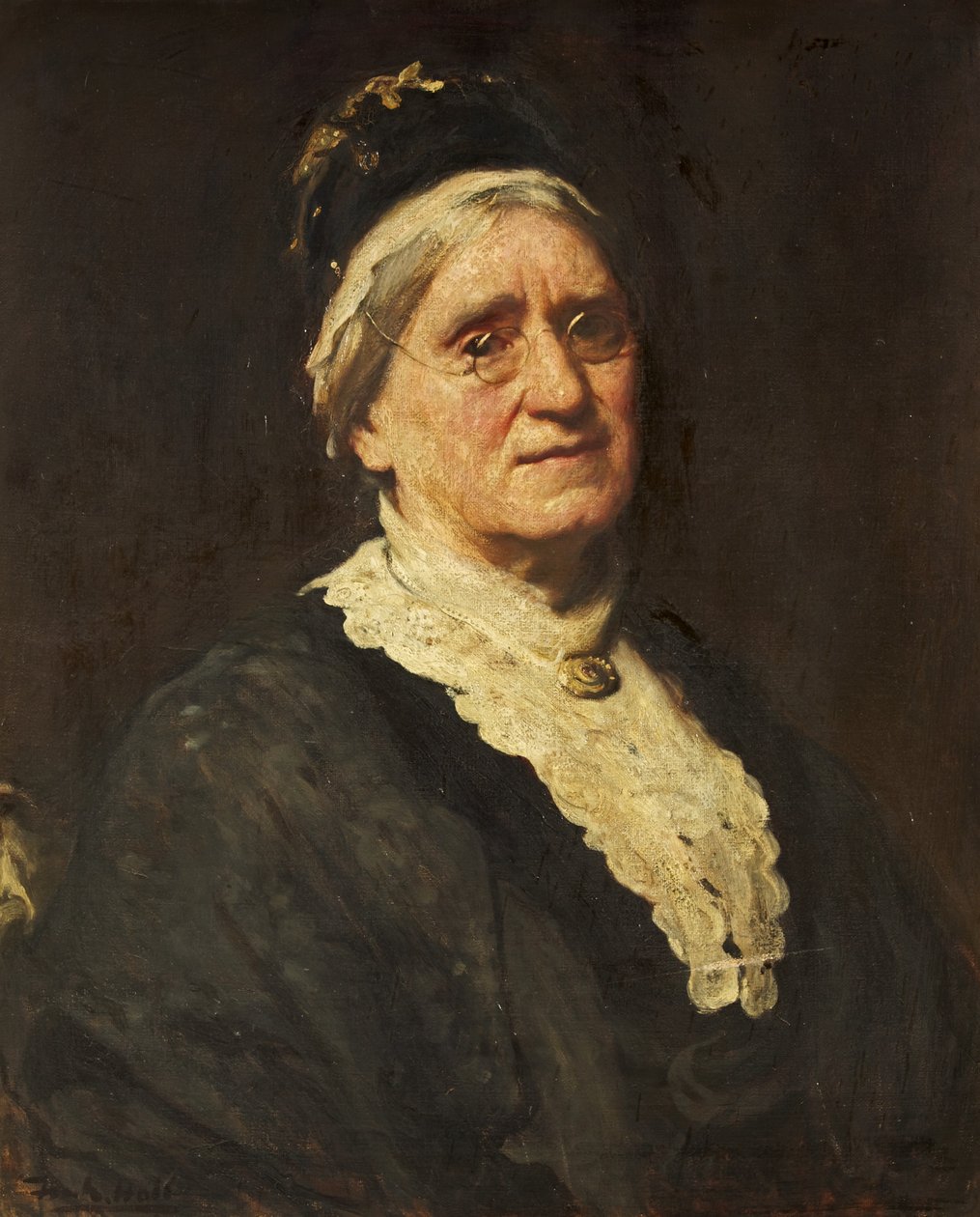 Miss Rachel Harvey of Shirehampton (öljy kankaalle) tekijältä Frank Holl