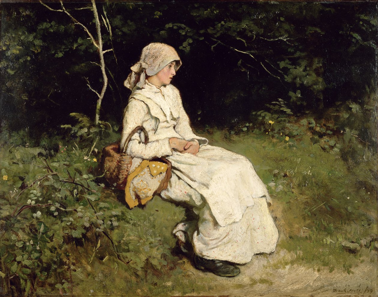 Lepää muuten, 1879 tekijältä Frank Holl