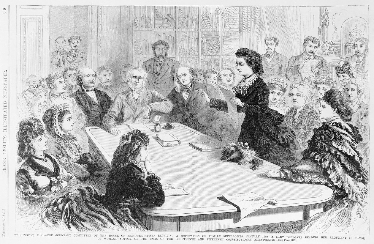 Washington D.C. oikeuskomitea..., Frank Leslies Illustrated Newspaper, 1871 tekijältä Frank Leslie