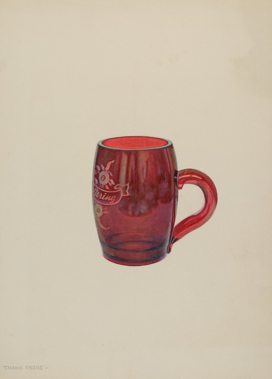 Amerikkalainen boheemi lasimuki, n.1939 (akvarelli). tekijältä Frank M. Keane