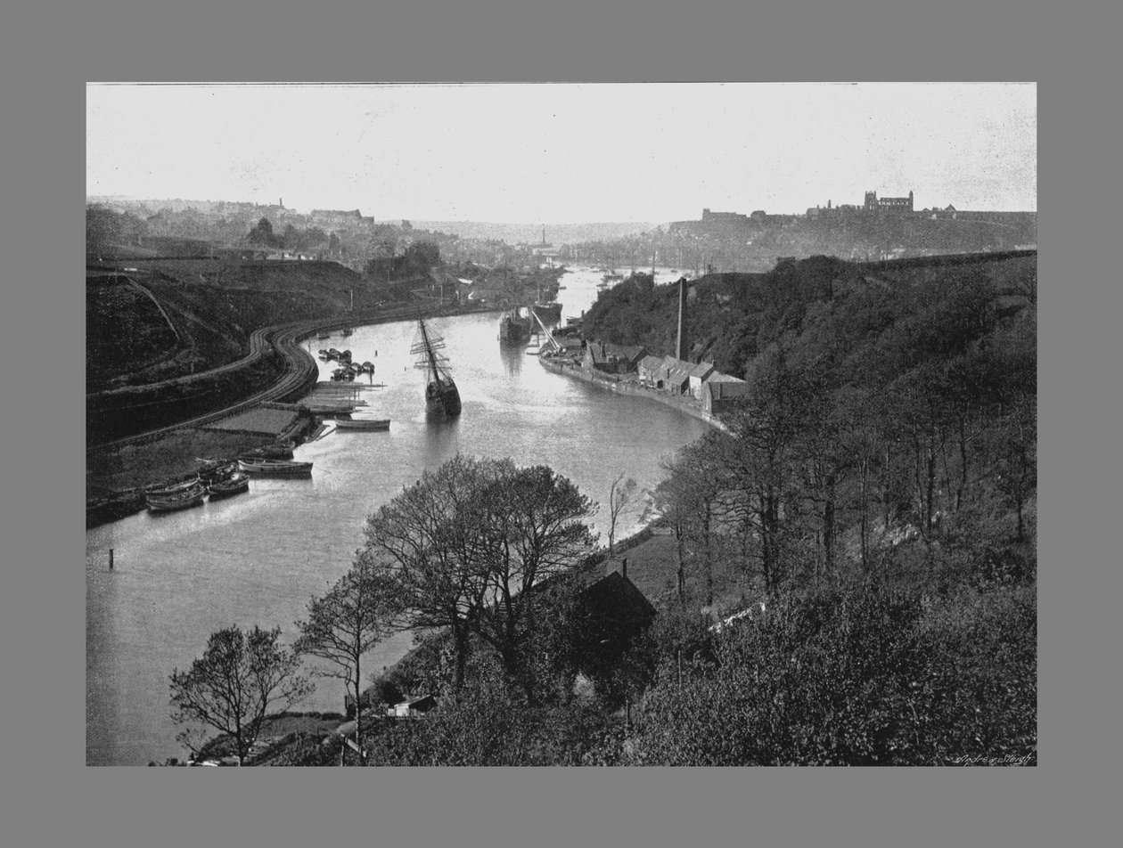 Whitby, Larpoolista, c1900 tekijältä Frank Meadow Sutcliffe