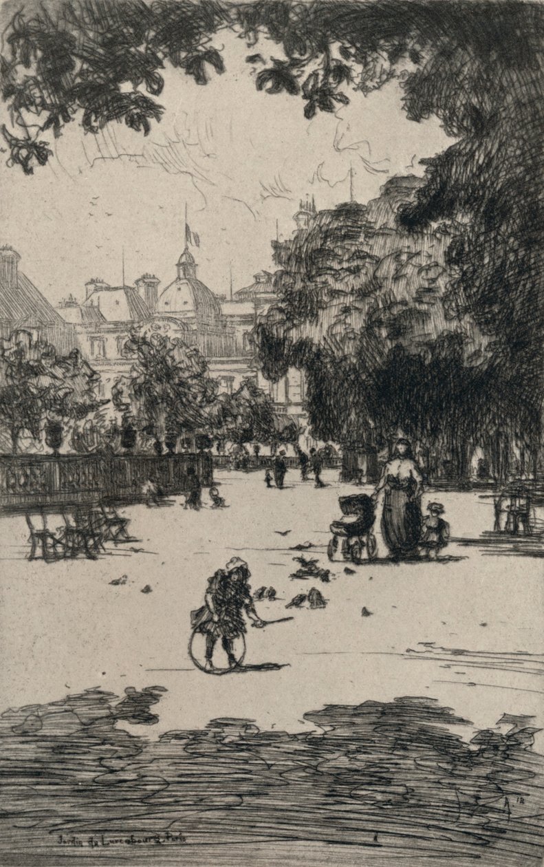 Luxemburgin puutarha, 1915 tekijältä Frank Milton Armington