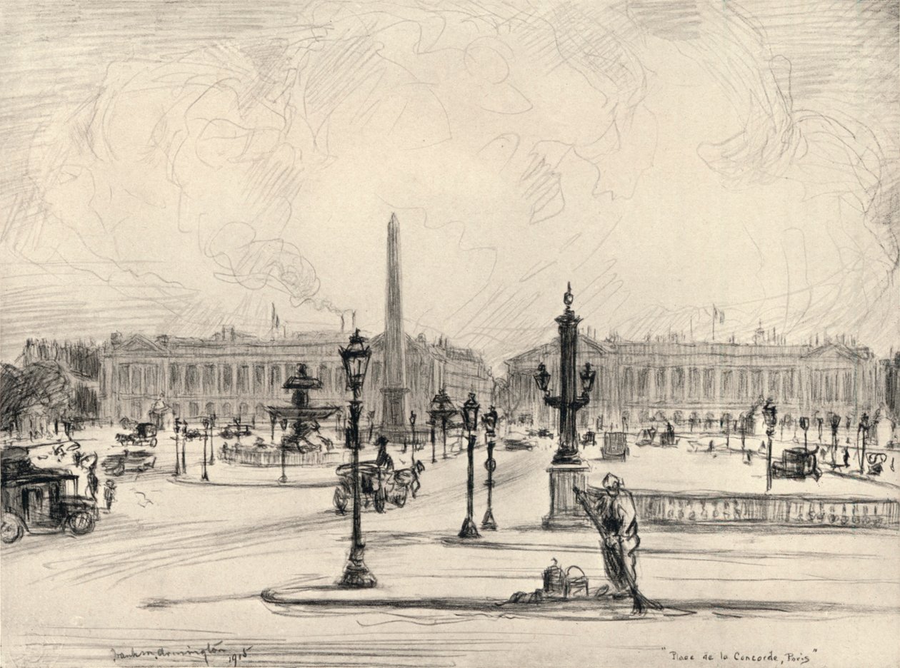 Place de la Concorde, 1915 tekijältä Frank Milton Armington