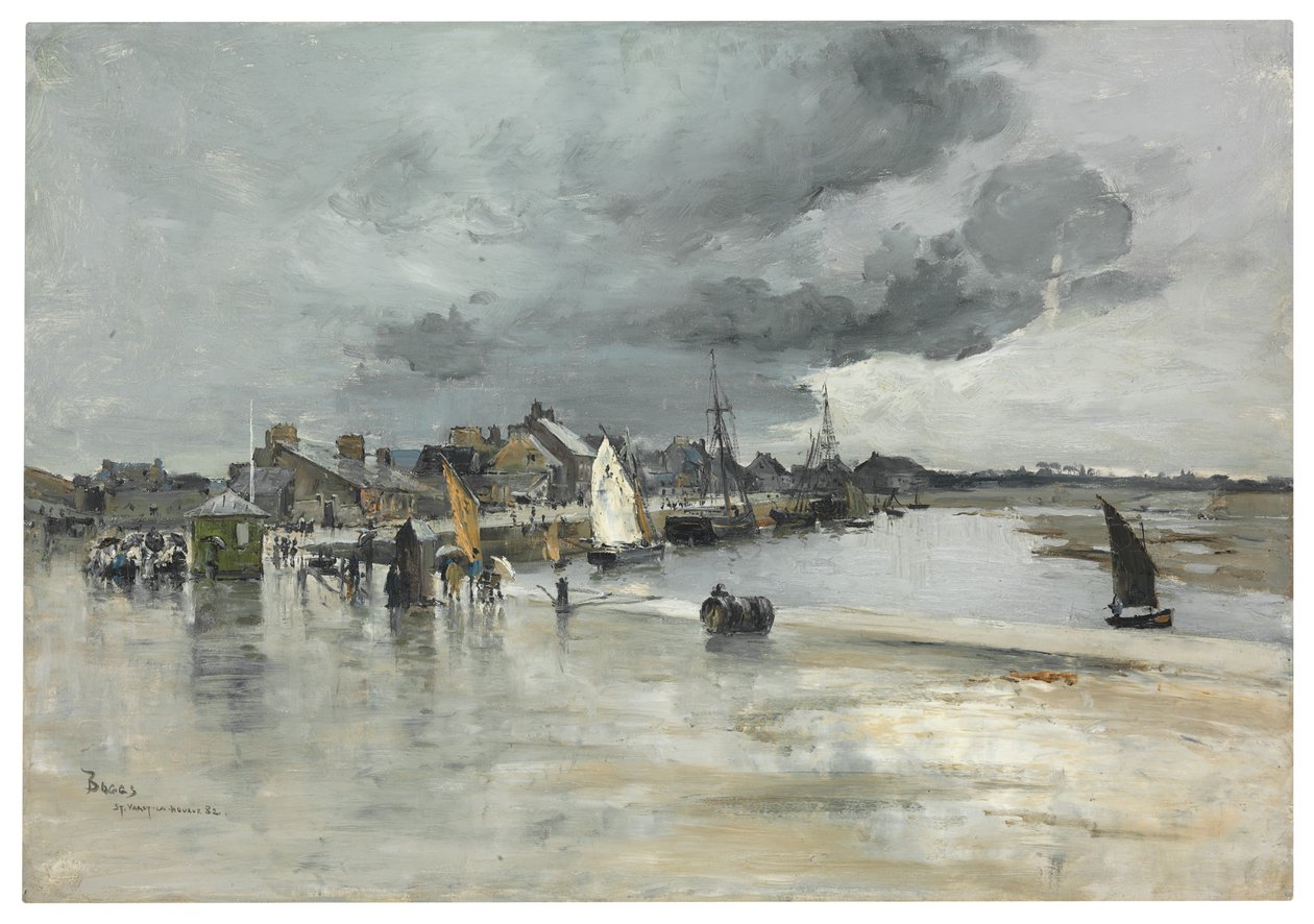Satama St. Vaastissa, Haagissa, 1882 tekijältä Frank Myers Boggs