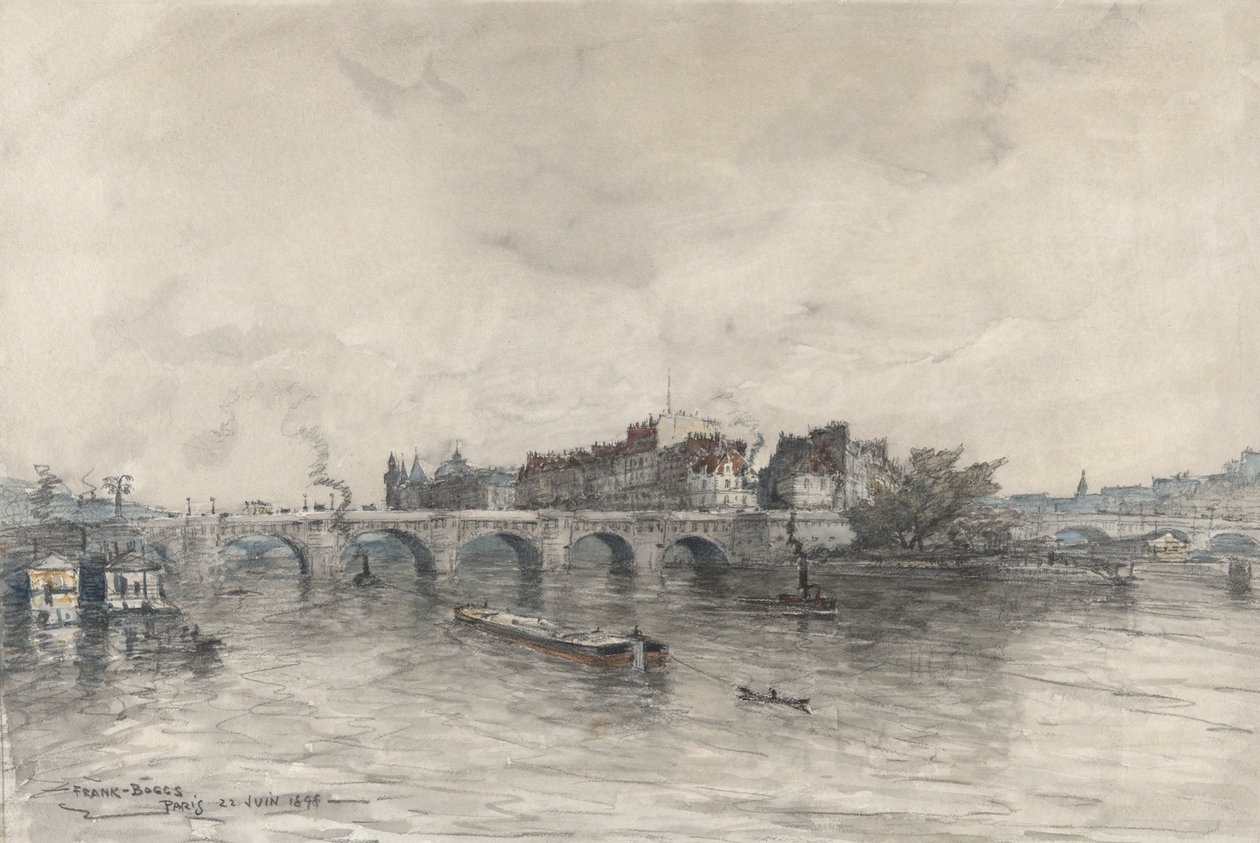 Isle, Pariisi (Pont Neuf) tekijältä Frank Myers Boggs