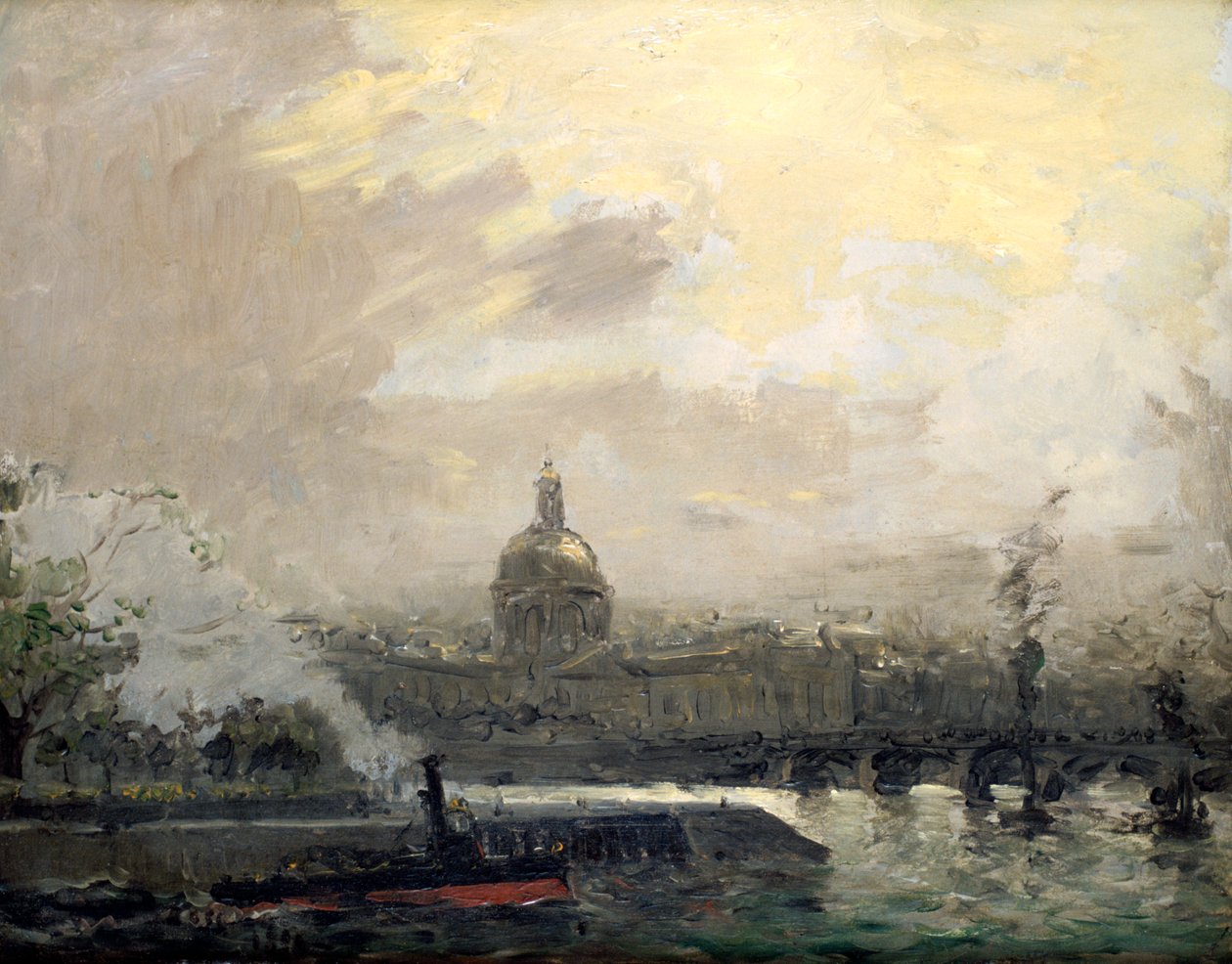 Seine, Conti Quay, 1800-luku tekijältä Frank Myers Boggs