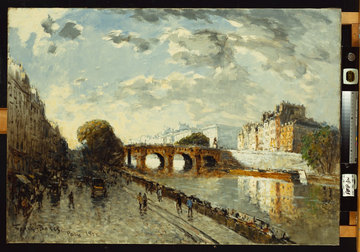 Seine Pariisissa, Quai des Augustins, 1922 tekijältä Frank Myers Boggs