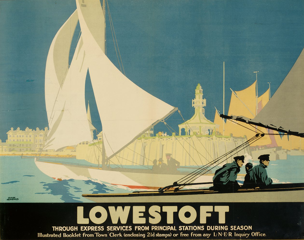 Lowestoft (väri litho) tekijältä Frank Newbould