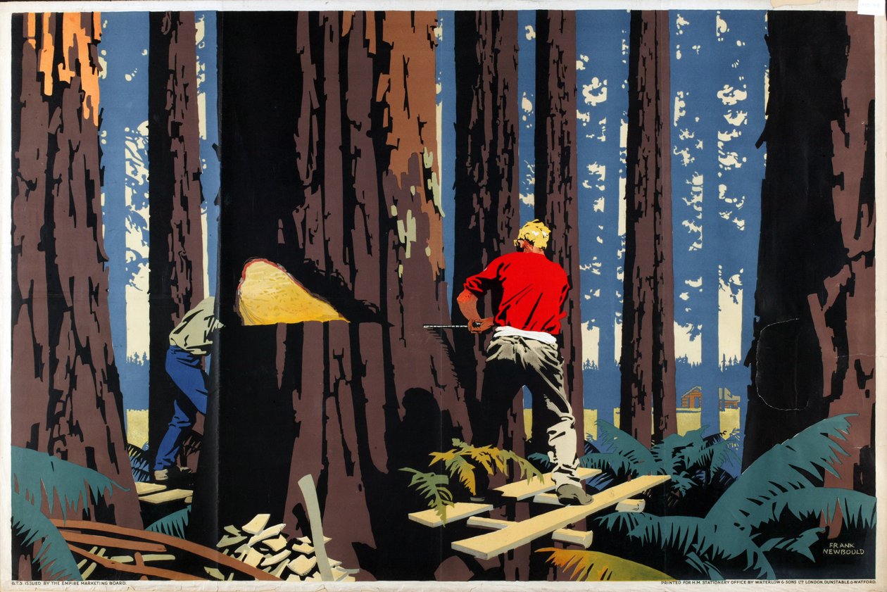 Nimetön (väri litho) tekijältä Frank Newbould