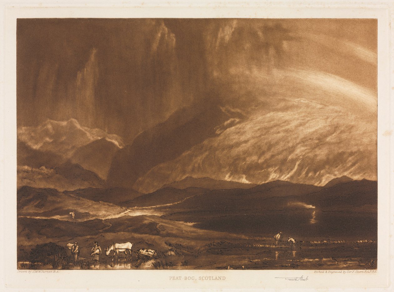 Peat Bog, Skotlanti, 1937. tekijältä Frank Short