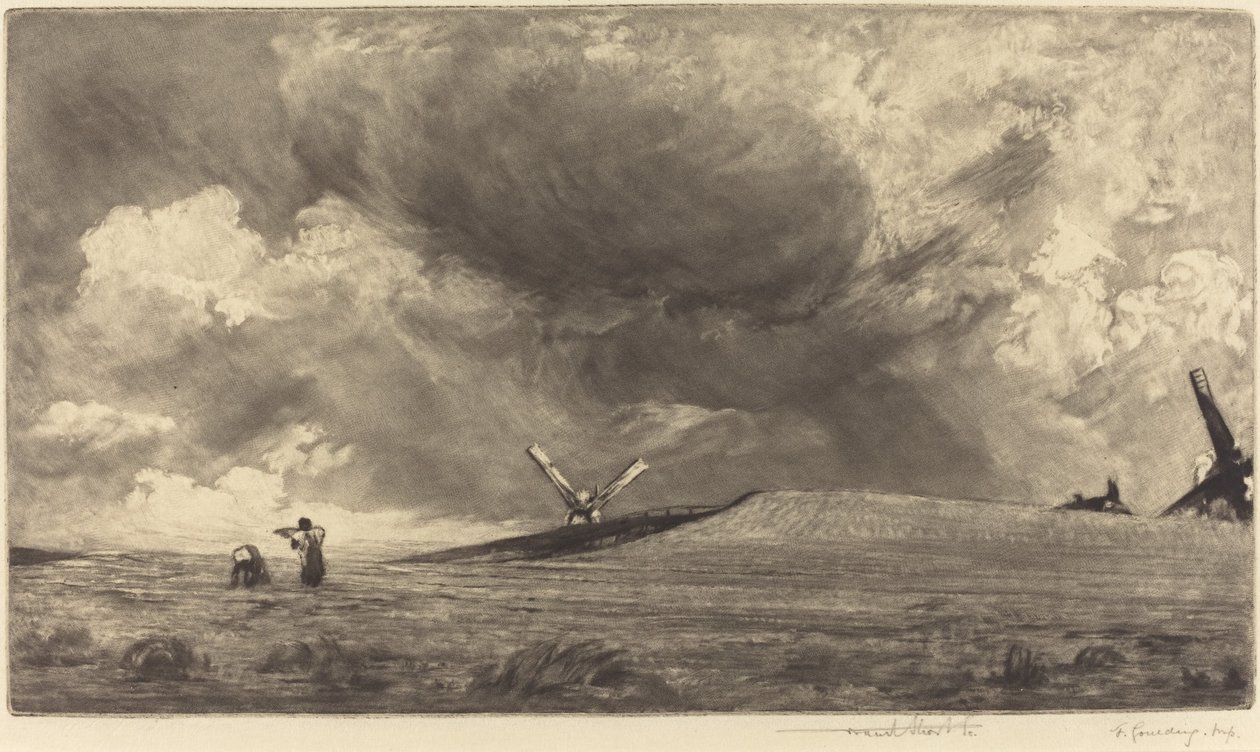 Sussex Down tekijältä Frank Short, after John Constable