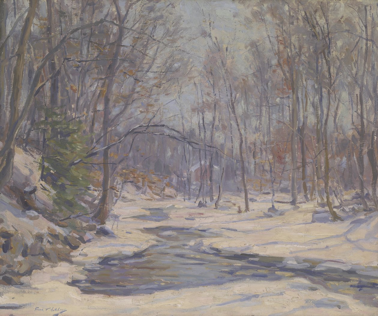 Uma Manhã de Inverno (óleo sobre tela) finlandês tekijältä Frank Townsend Hutchens