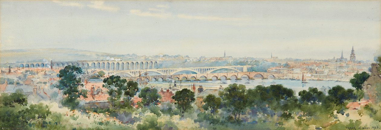 Berwick on Tweed (akvarelli) tekijältä Frank Watson Wood