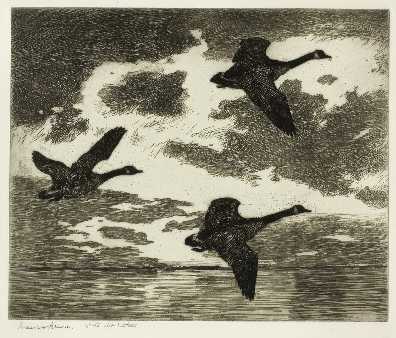 Pilvinen aamu tekijältä Frank Weston Benson