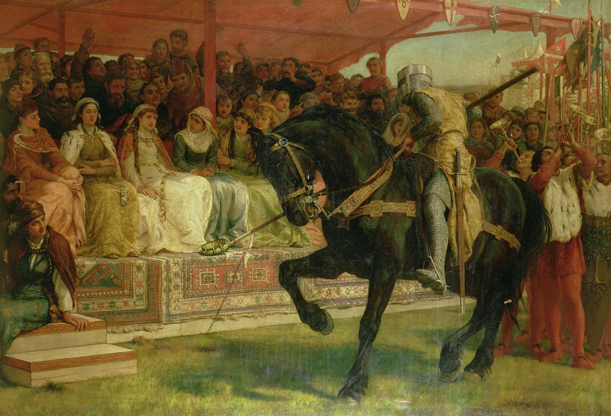 Turnauksen kuningatar, "Ivanhoe" tekijältä Frank William Warwick Topham