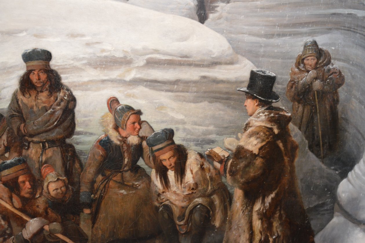 Læstadius preker sameneelle tekijältä François Auguste Biard
