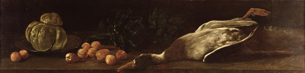 Asetelma ankan kanssa, 1863 tekijältä François Bonvin