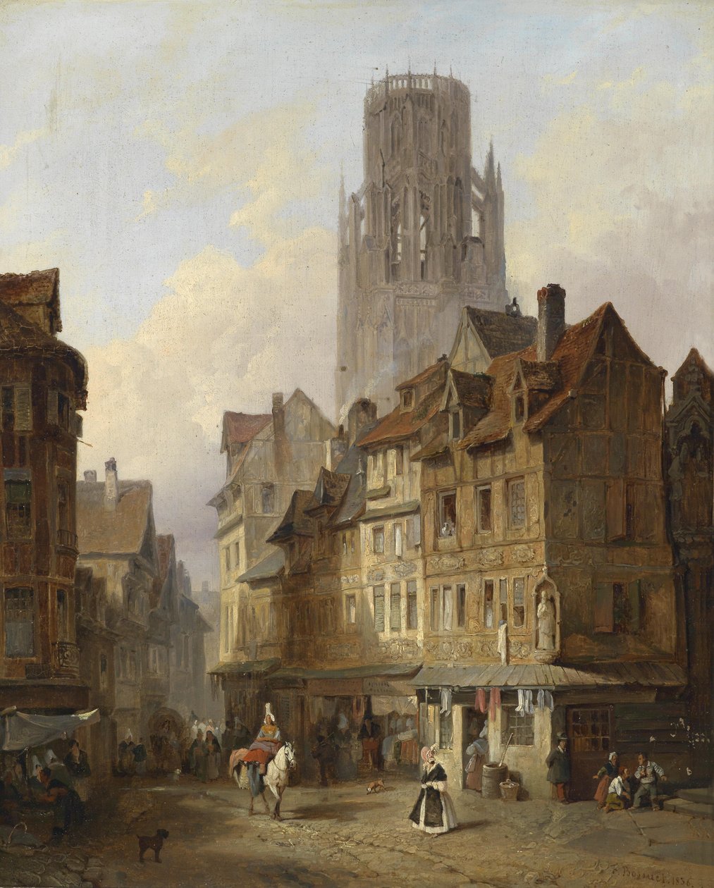 Stadtmotiv aus Roubaix tekijältä Francois Antoine Bossuet