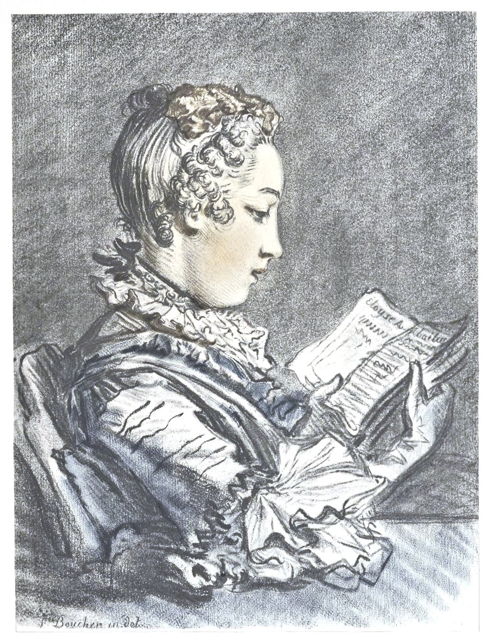 La Liseuse tekijältä François Boucher