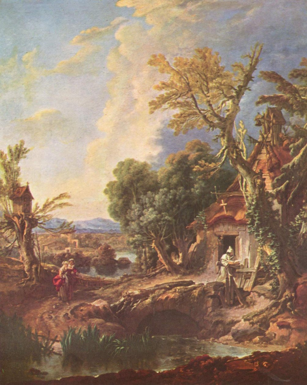 Landschaft mit dem Bruder Lucas tekijältä François Boucher