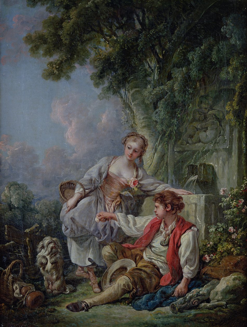 Tottelevaisuus palkitaan, tai koiran koulutus, 1768 tekijältä François Boucher
