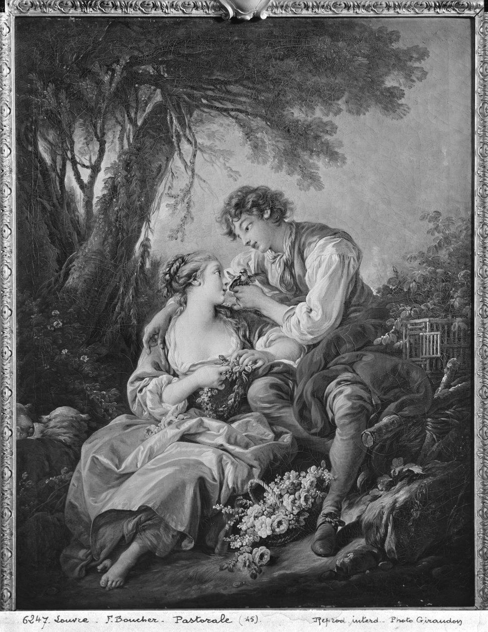Pastoraalinen kohtaus tekijältä François Boucher